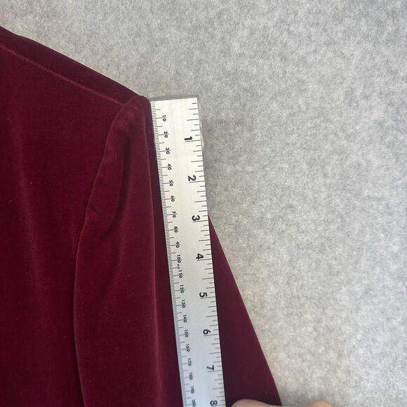 Vintage Blazer Woman's Size 16 (Large) Velvet Fraternity Boyfriend Blazer Lined - Picture 5 of 12